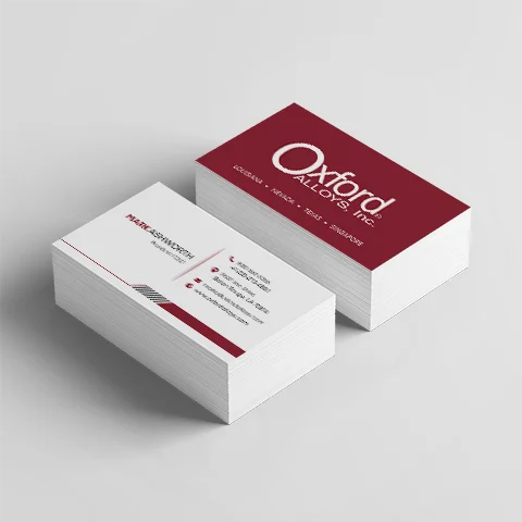 Preview of Oxford Alloys Business Card - Front